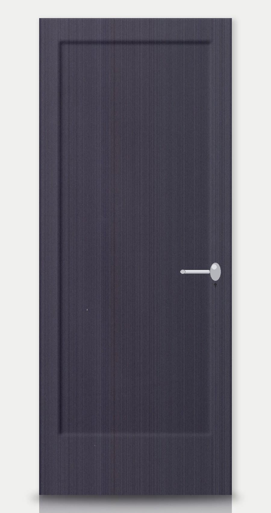 Golden Oak applied on a WPC door — real-door preview