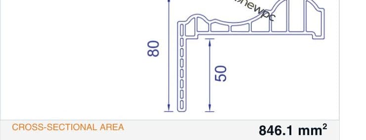 OWK100/30-80.5 technical drawing - cross-sectional schematic with millimetre dimensions