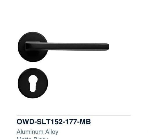 OWD-SLT152-177-MB colour swatch — Split Handle Locks