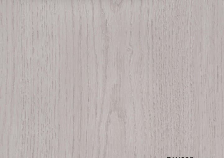 Pure White PVC film surface — wood-grain close-up swatch