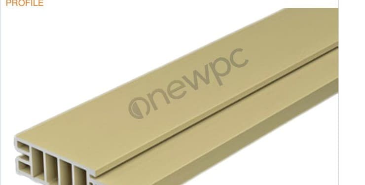 OWH140/42E-45 extruded WPC profile photo - real-product reference shot